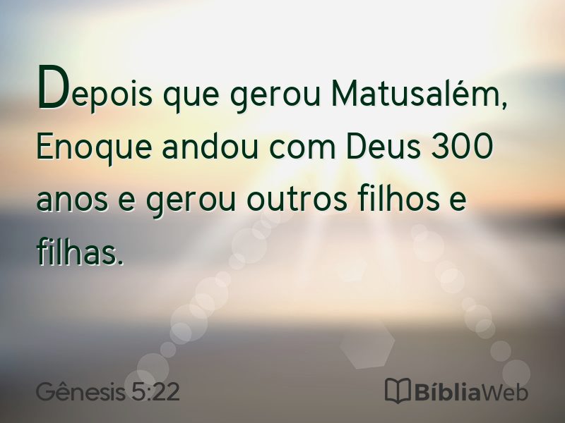 Gênesis 5:22 em imagem para compartilhar