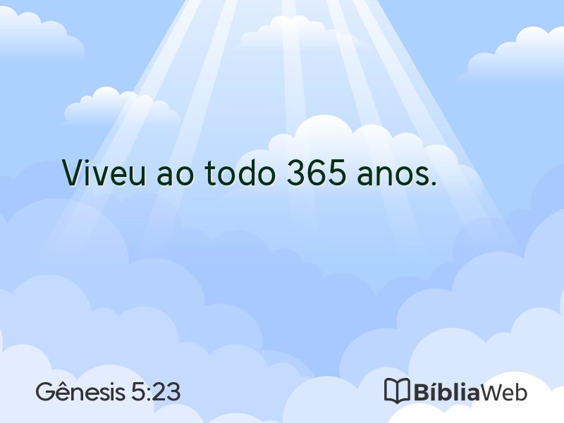 Gênesis 5:23 em imagem para compartilhar