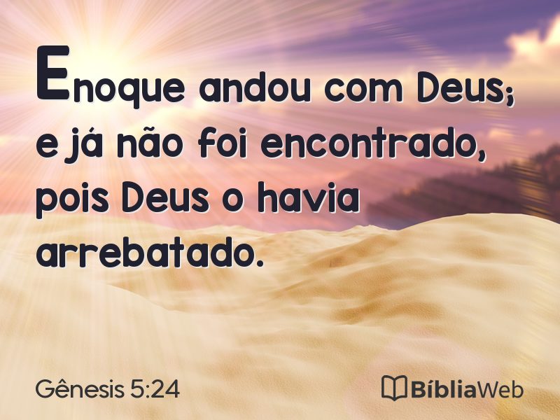 Gênesis 5:24 em imagem para compartilhar