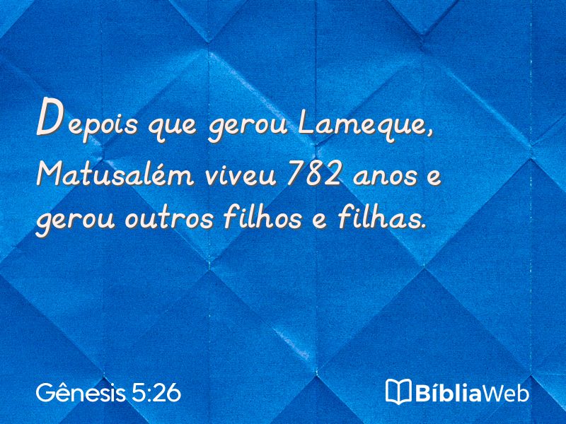 Gênesis 5:26 em imagem para compartilhar