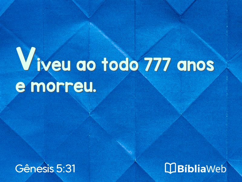 Gênesis 5:31 em imagem para compartilhar