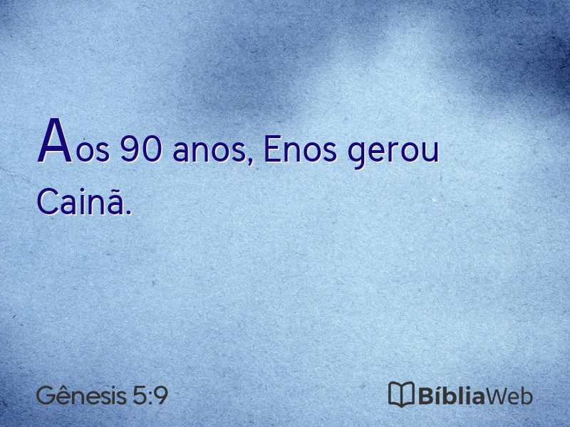 Gênesis 5:9 em imagem para compartilhar