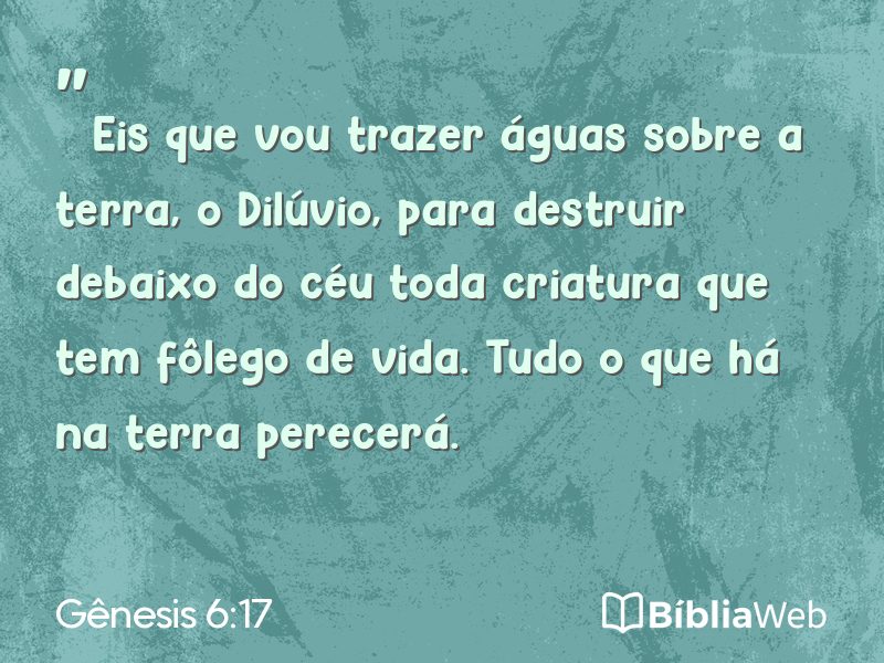 Gênesis 6:17 em imagem para compartilhar