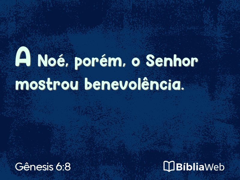 Gênesis 6:8 em imagem para compartilhar