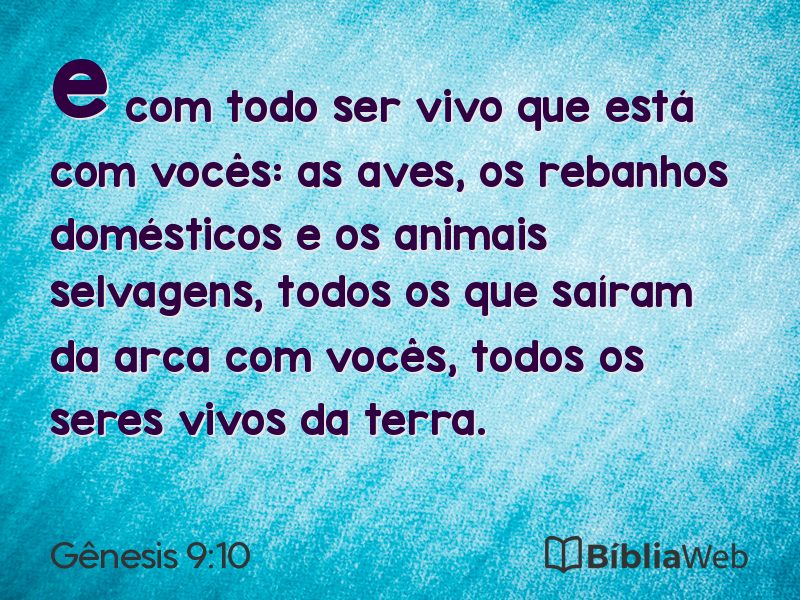 Gênesis 9:10 em imagem para compartilhar