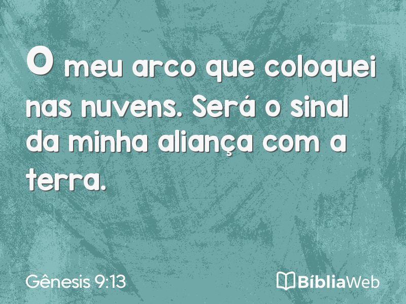 Gênesis 9:13 em imagem para compartilhar