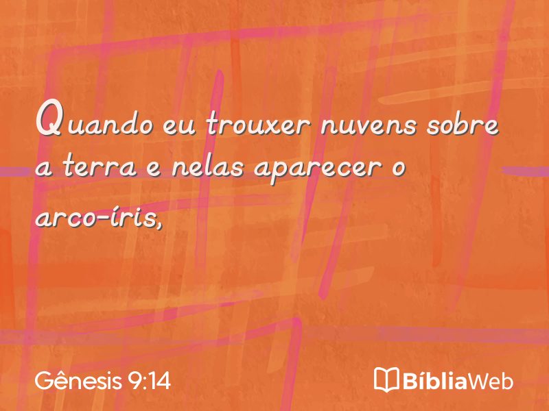 Gênesis 9:14 em imagem para compartilhar