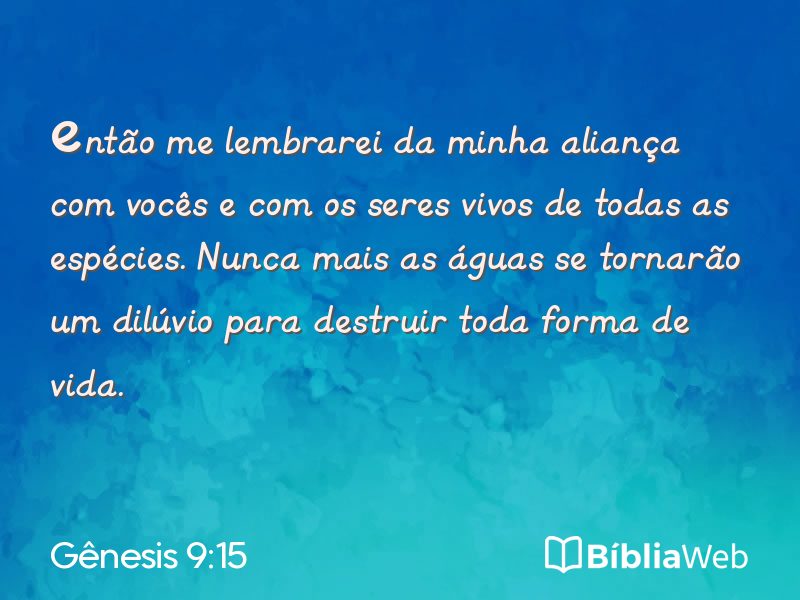 Gênesis 9:15 em imagem para compartilhar