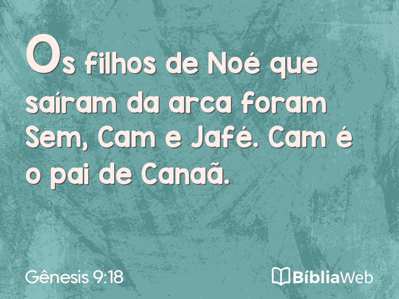Gênesis 9:18 em imagem para compartilhar