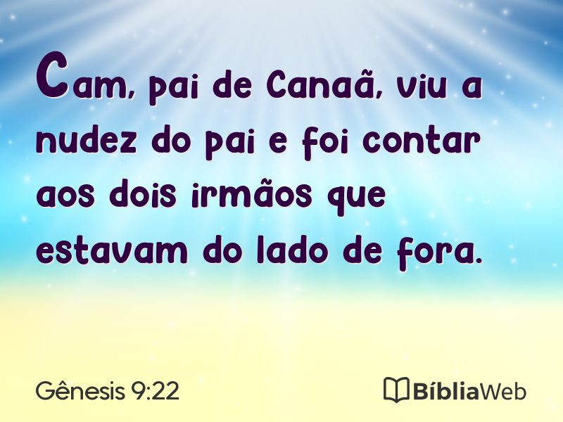Gênesis 9:22 em imagem para compartilhar