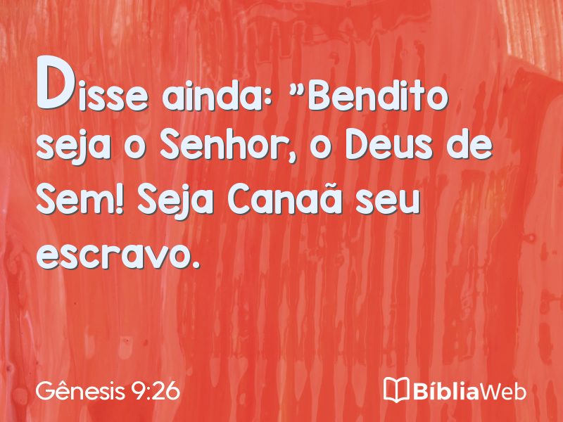 Gênesis 9:26 em imagem para compartilhar