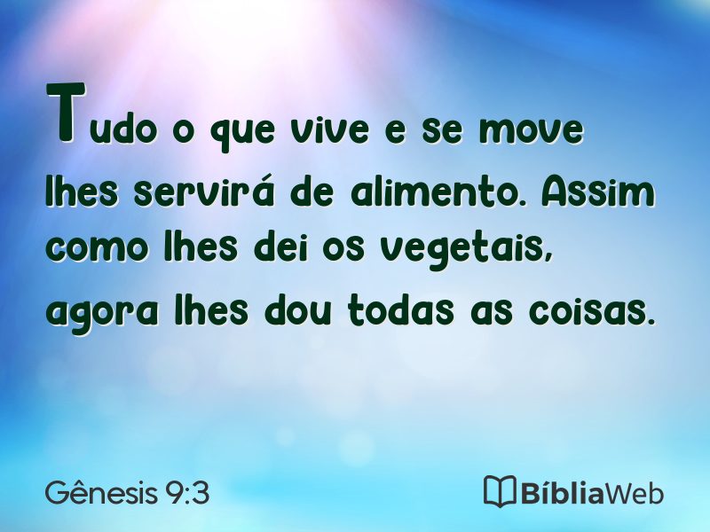 Gênesis 9:3 em imagem para compartilhar