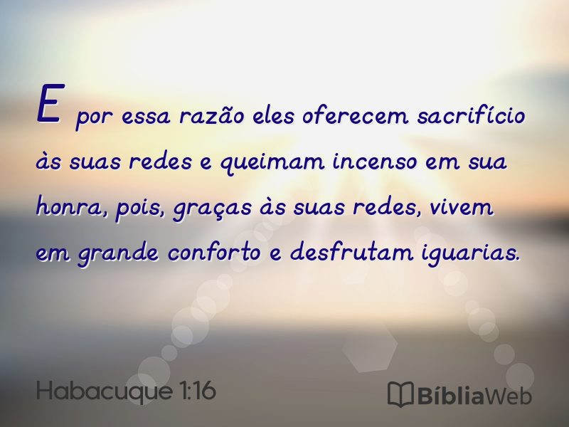 Habacuque 1:16 em imagem para compartilhar