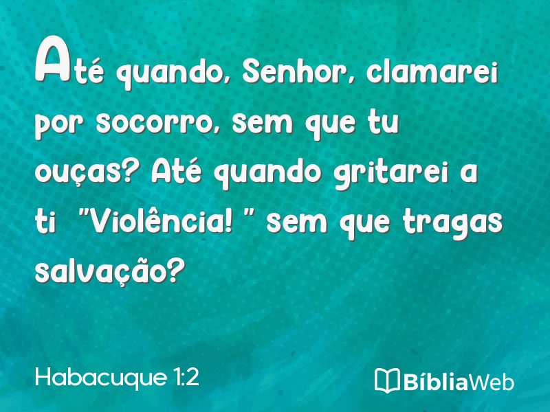 Habacuque 1:2 em imagem para compartilhar