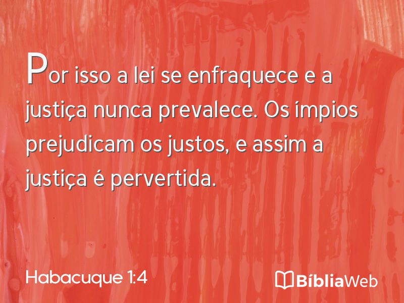 Habacuque 1:4 em imagem para compartilhar