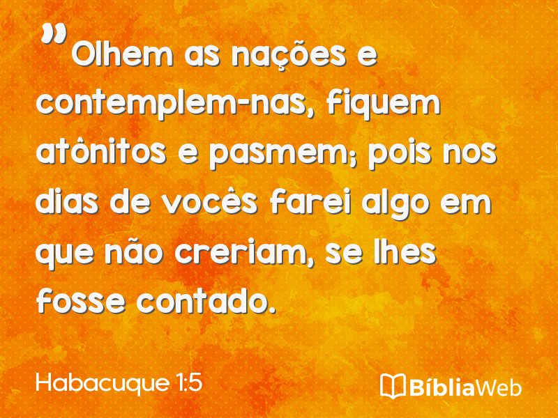 Habacuque 1:5 em imagem para compartilhar