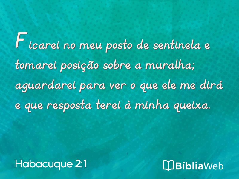 Habacuque 2:1 em imagem para compartilhar