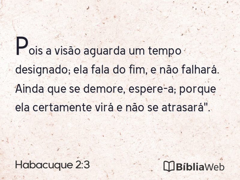 Habacuque 2:3 em imagem para compartilhar