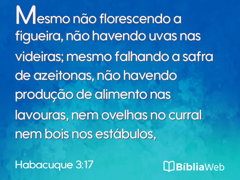 Habacuque 3:17 em imagem para compartilhar