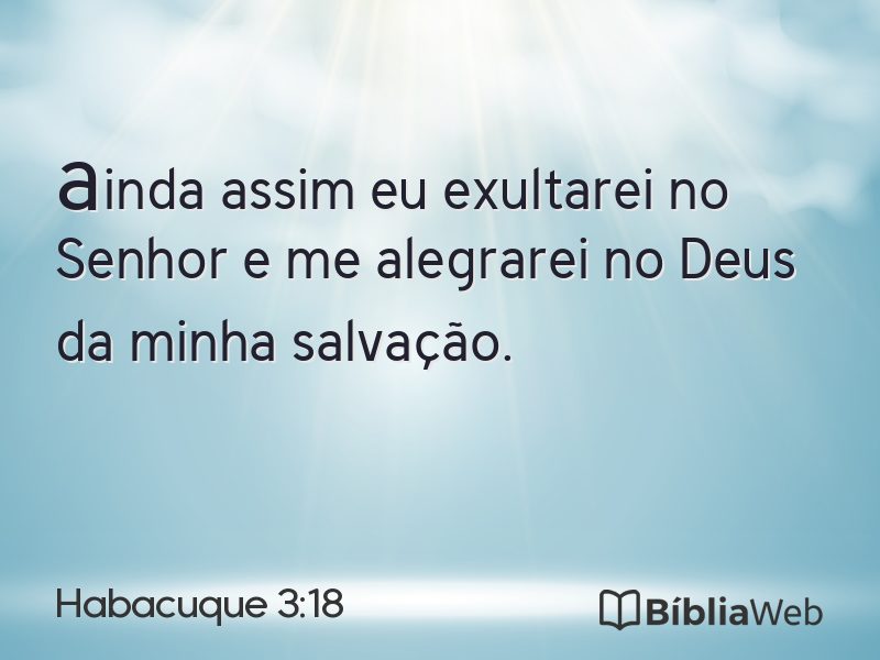Habacuque 3:18 em imagem para compartilhar