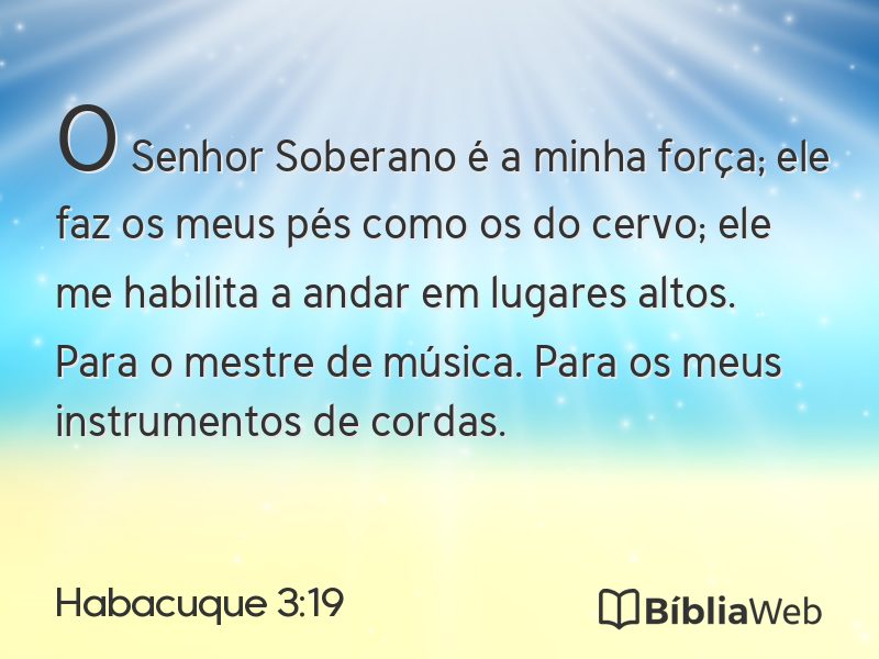 Habacuque 3:19 em imagem para compartilhar
