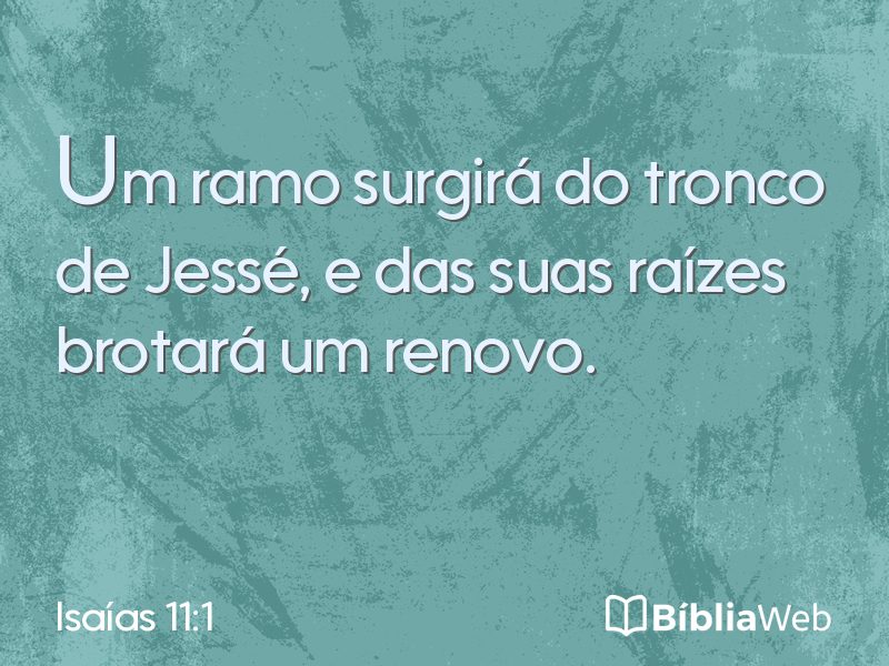 Isaías 11:1 em imagem para compartilhar