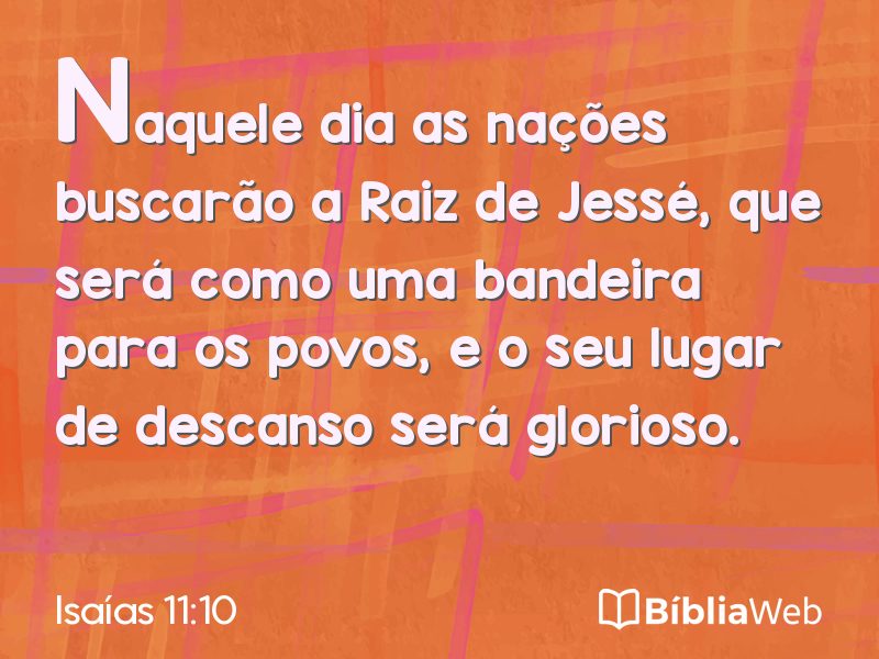Isaías 11:10 em imagem para compartilhar