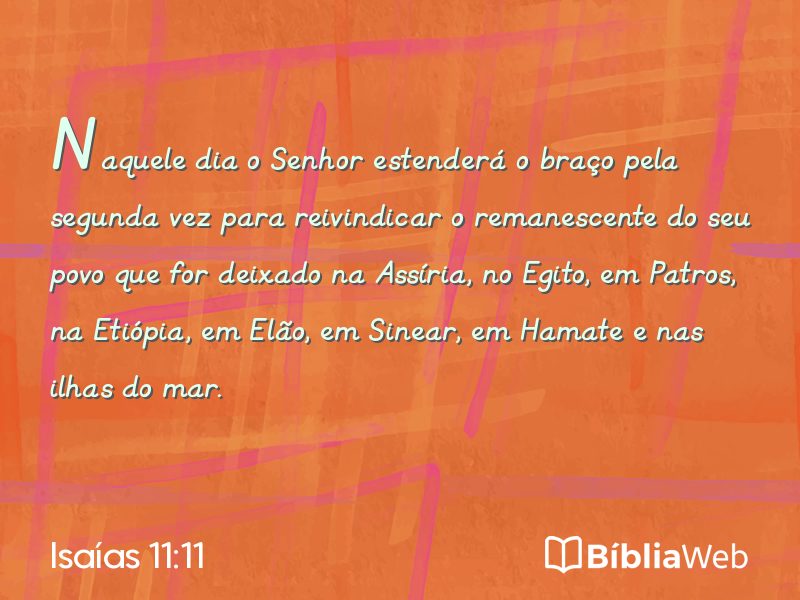 Isaías 11:11 em imagem para compartilhar