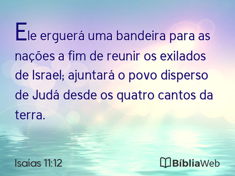 Isaías 11:12 em imagem para compartilhar