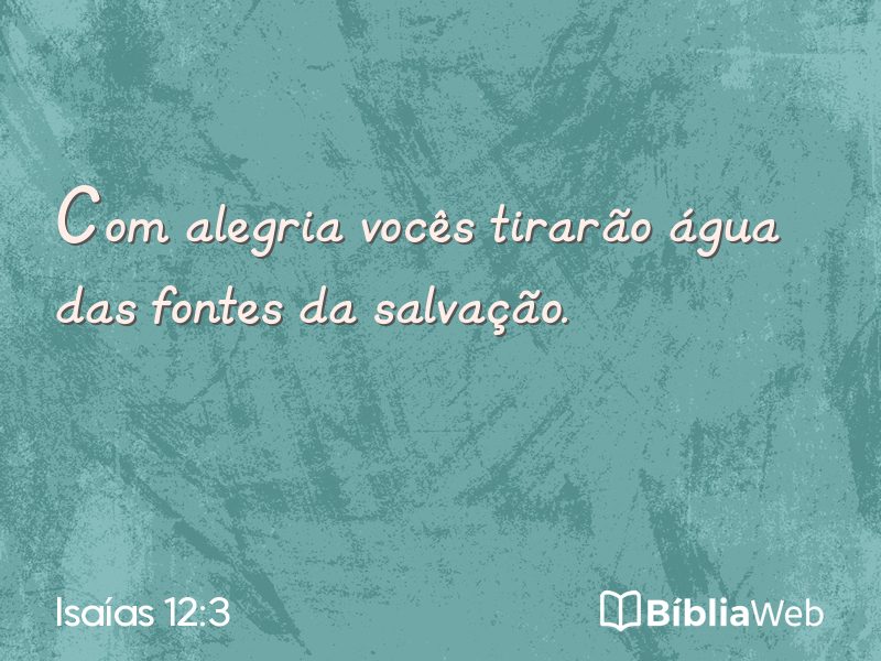 Isaías 12:3 em imagem para compartilhar