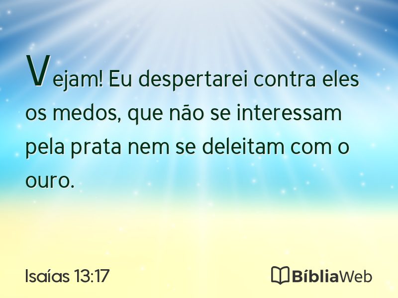 Isaías 13:17 em imagem para compartilhar