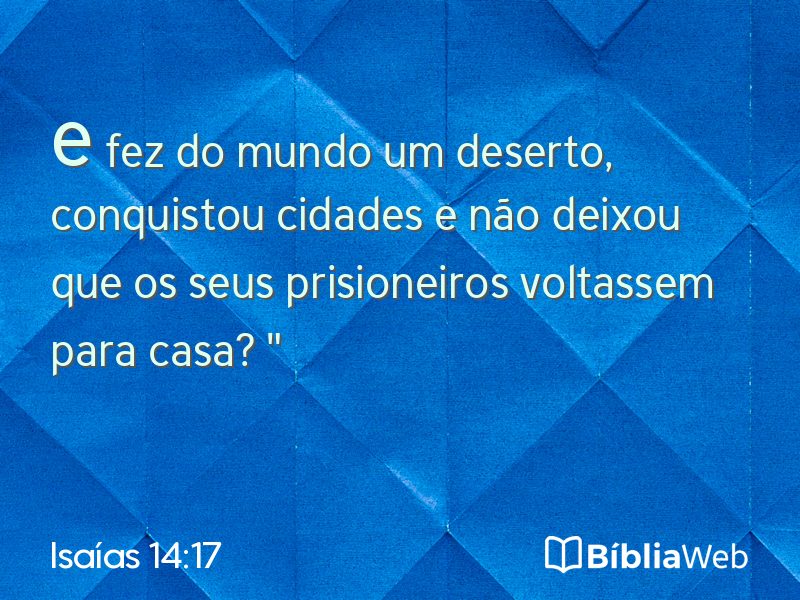 Isaías 14:17 em imagem para compartilhar