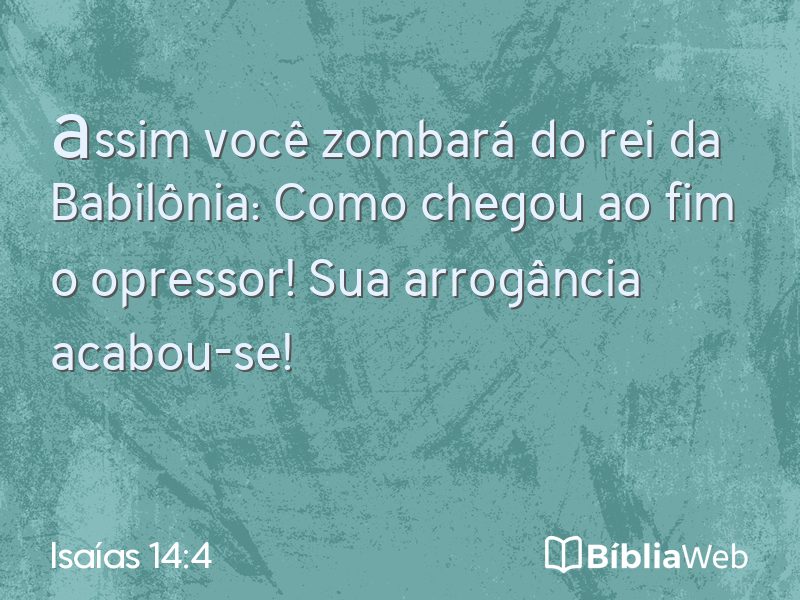 Isaías 14:4 em imagem para compartilhar