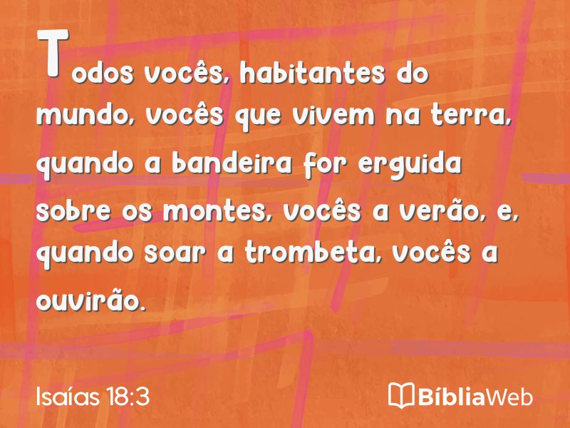 Isaías 18:3 em imagem para compartilhar
