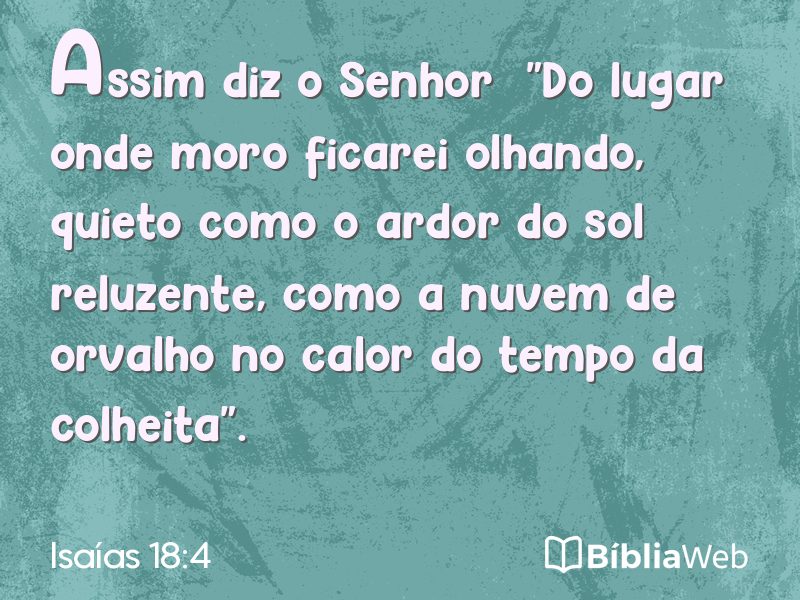Isaías 18:4 em imagem para compartilhar