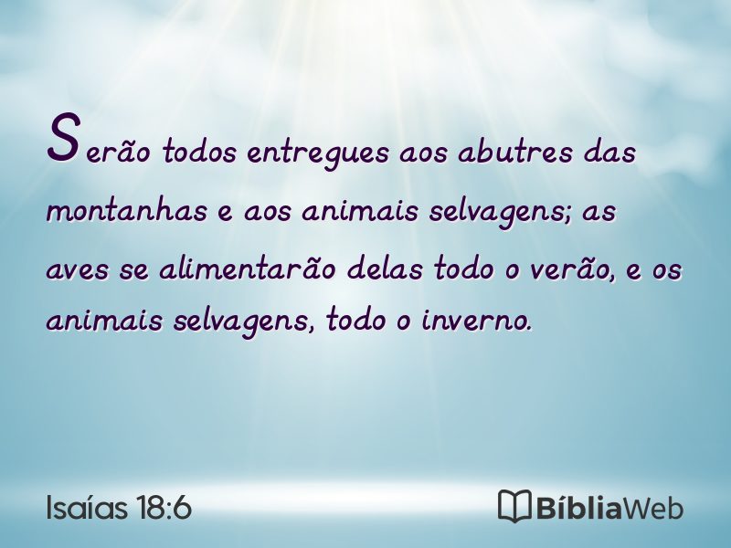Isaías 18:6 em imagem para compartilhar