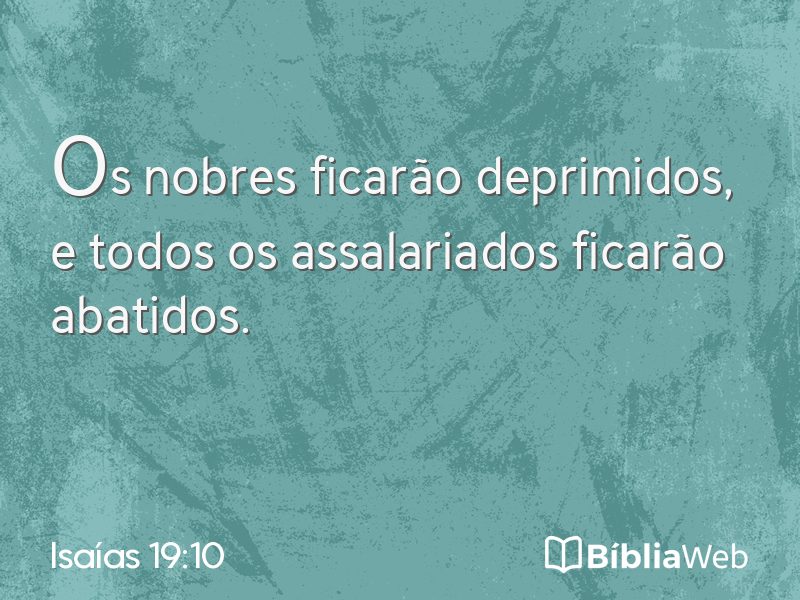 Isaías 19:10 em imagem para compartilhar