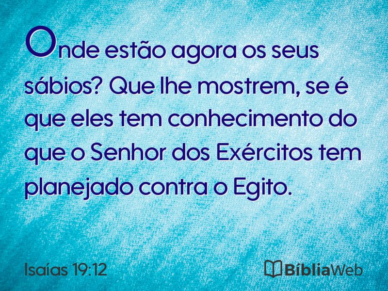 Isaías 19:12 em imagem para compartilhar