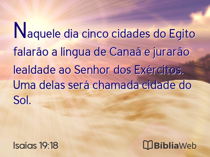 Isaías 19:18 em imagem para compartilhar