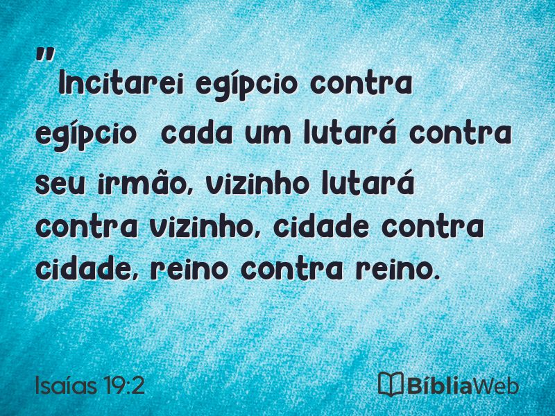Isaías 19:2 em imagem para compartilhar