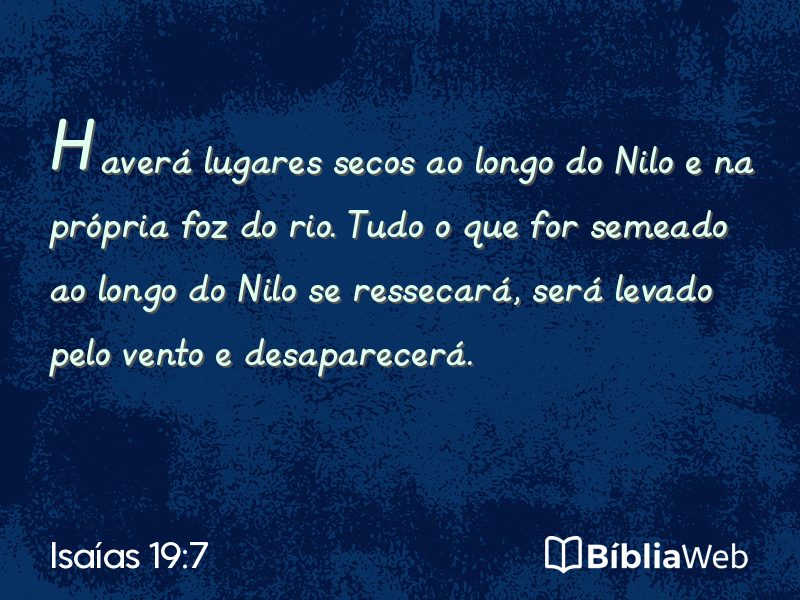 Isaías 19:7 em imagem para compartilhar