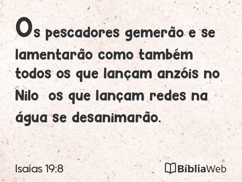 Isaías 19:8 em imagem para compartilhar