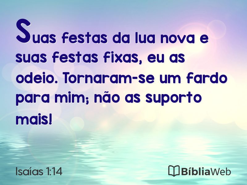 Isaías 1:14 em imagem para compartilhar