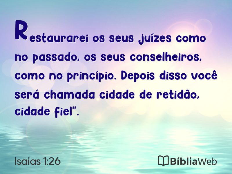 Isaías 1:26 em imagem para compartilhar