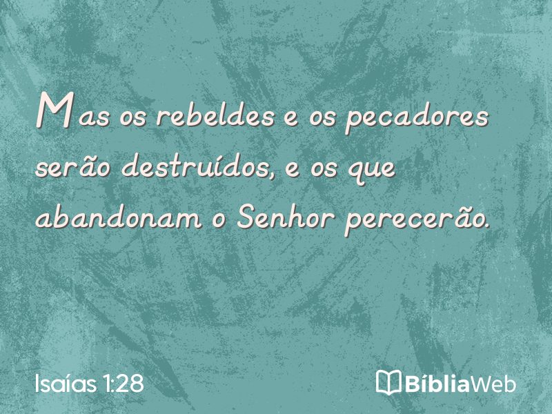 Isaías 1:28 em imagem para compartilhar