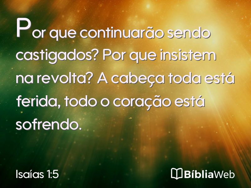 Isaías 1:5 em imagem para compartilhar