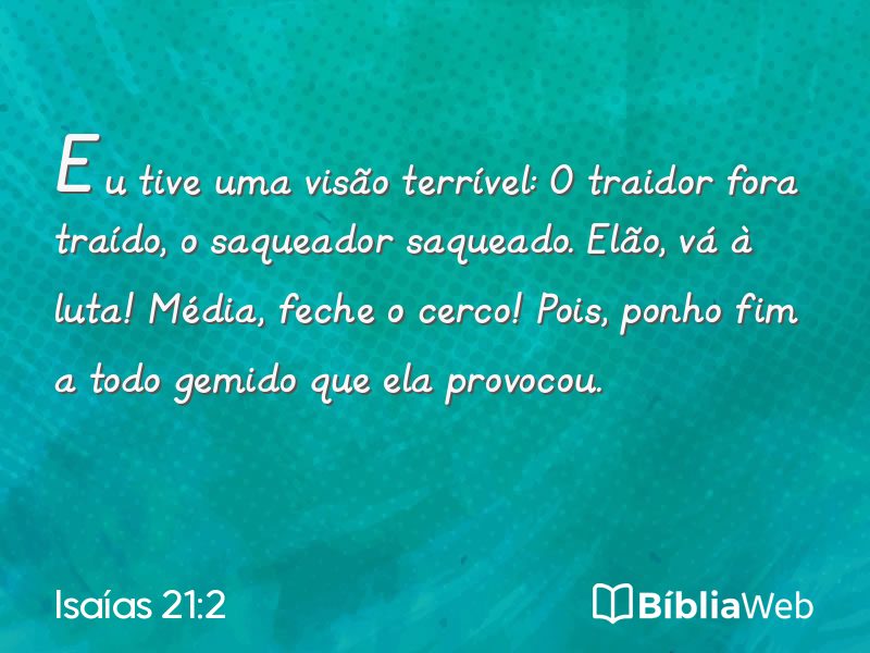 Isaías 21:2 em imagem para compartilhar