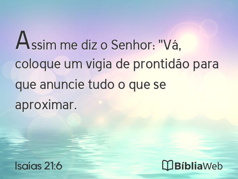 Isaías 21:6 em imagem para compartilhar