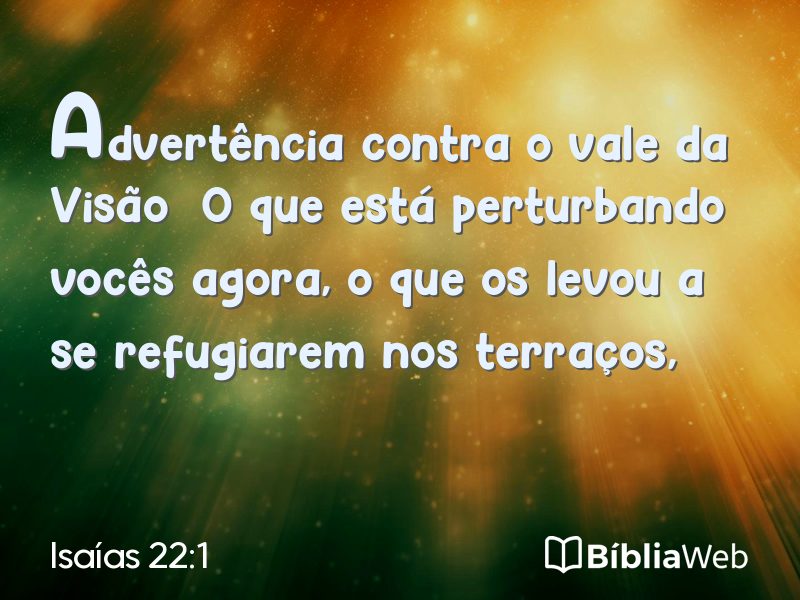 Isaías 22:1 em imagem para compartilhar