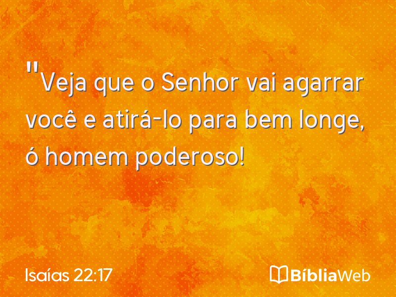 Isaías 22:17 em imagem para compartilhar